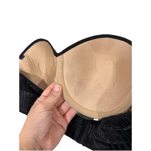 Sweet Nothings Black Lace Strapless Bra Womens Size 38C - Picture 6 of 7
